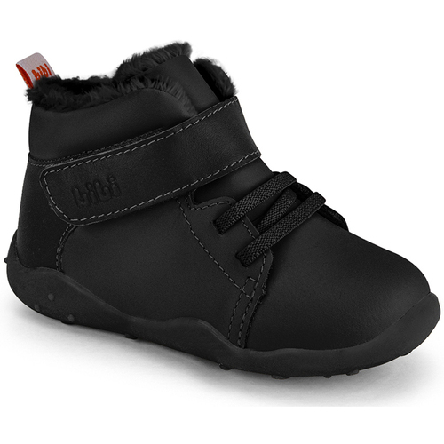 Pantofi Băieți Ghete Bibi Shoes Ghete Unisex Fisioflex 4.0 New Black cu Blanita Negru