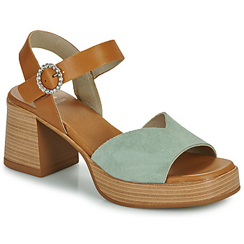 Pantofi Femei Sandale Dorking DIAMOND Verde / Maro