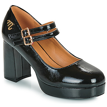 Pantofi Femei Balerin și Balerini cu curea Moony Mood SELENA Negru