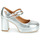 Pantofi Femei Balerin și Balerini cu curea Moony Mood SELENA Argintiu