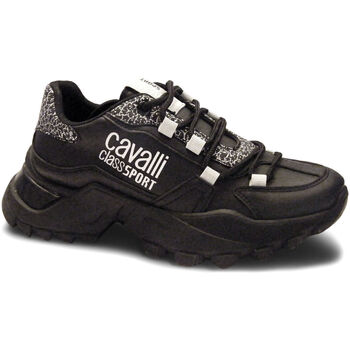 Pantofi Femei Sneakers Roberto Cavalli CW8766 Black Negru