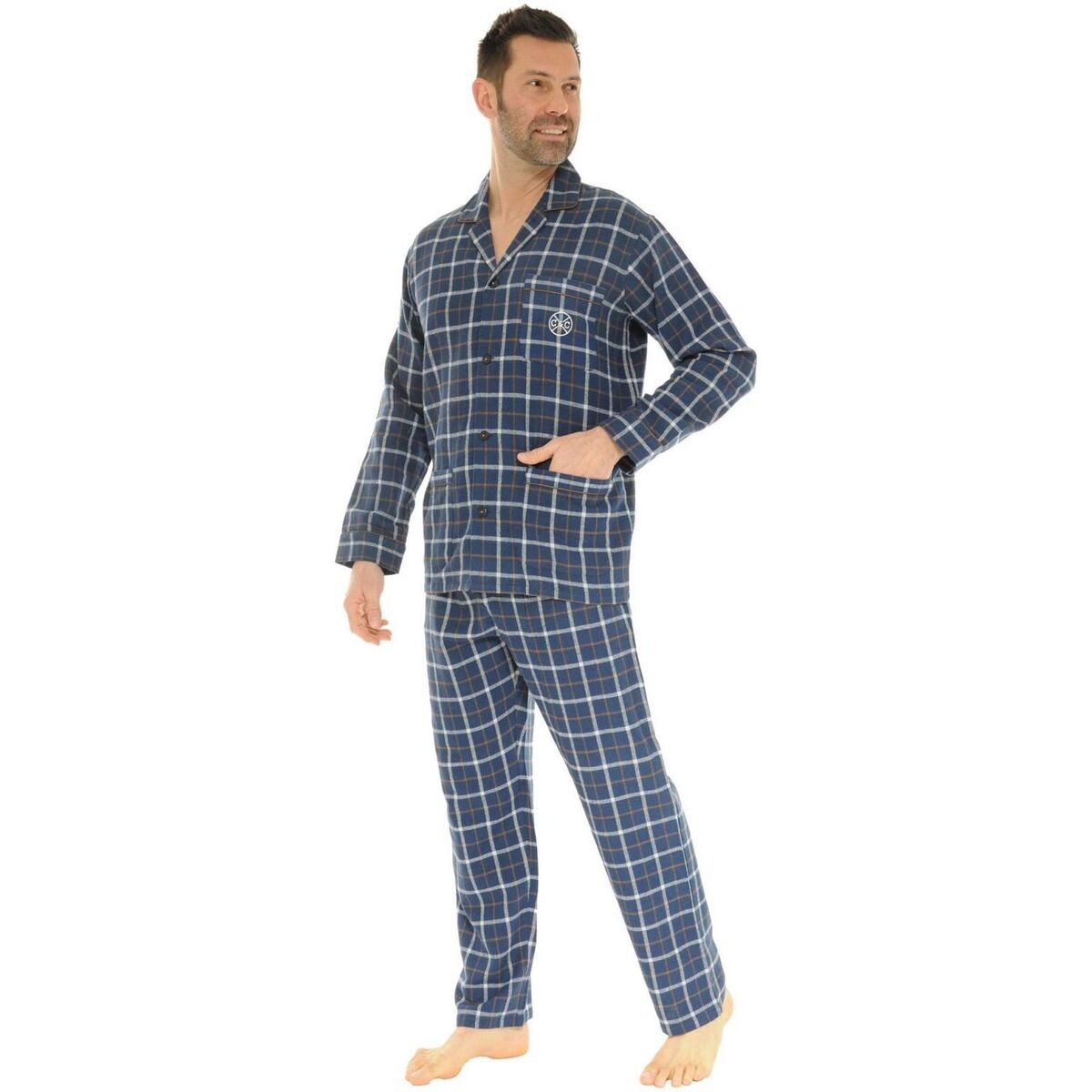 Îmbracaminte Bărbați Pijamale și Cămăsi de noapte Christian Cane PYJAMA BLEU DORIAN albastru