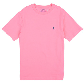 Îmbracaminte Copii Tricouri mânecă scurtă Polo Ralph Lauren SS CN-TOPS-T-SHIRT Roz /  course / Pink
