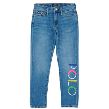Îmbracaminte Fete Jeans slim Polo Ralph Lauren PAMINASLMBF-JEANS-BOYFRIEND Albastru