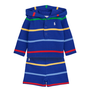 Îmbracaminte Băieți Compleuri copii  Polo Ralph Lauren LS HOOD SET-SETS-SHORT SET Multicolor