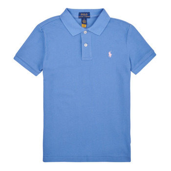 Îmbracaminte Băieți Tricou Polo mânecă scurtă Polo Ralph Lauren SLIM POLO-TOPS-KNIT Albastru / New / England / Blue