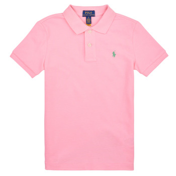 Îmbracaminte Băieți Tricou Polo mânecă scurtă Polo Ralph Lauren SS KC-TOPS-KNIT Roz / Garden / Pink