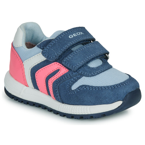 Pantofi Fete Pantofi sport Casual Geox B ALBEN GIRL Albastru / Roz