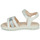 Pantofi Fete Sandale Geox J SANDAL HAITI GIRL Alb / Argintiu