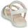 Pantofi Fete Sandale Geox J SANDAL HAITI GIRL Alb / Argintiu