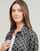 Îmbracaminte Femei Cămăși și Bluze MICHAEL Michael Kors EMPIRE LOGO CAMP SHRT Negru / Alb