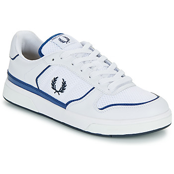 Pantofi Bărbați Pantofi sport Casual Fred Perry B300 Leather / Mesh Alb / Albastru