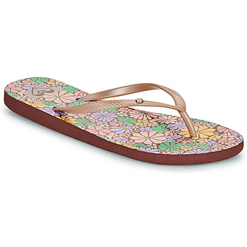 Pantofi Femei  Flip-Flops Roxy BERMUDA PRINT Roz / Multicolor