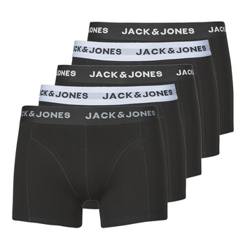 Lenjerie intimă Bărbați Boxeri Jack & Jones JACSOLID TRUNKS 5 PACK OP Negru