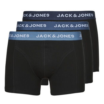 Lenjerie intimă Bărbați Boxeri Jack & Jones JACSOLID TRUNKS 3 PACK OP Negru / Albastru
