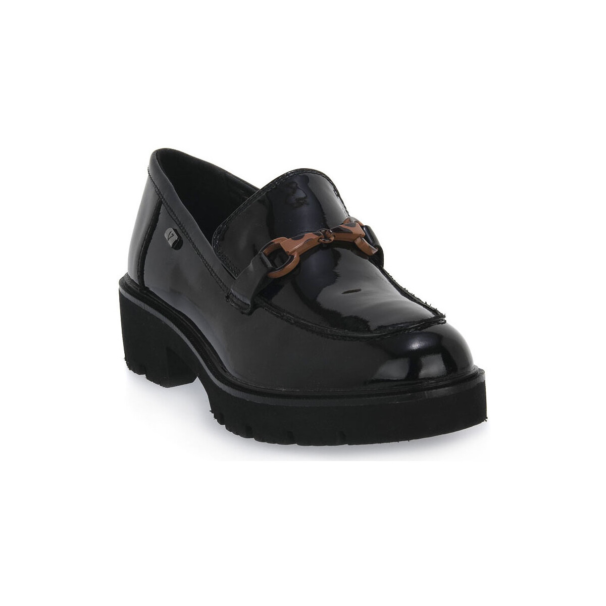 Pantofi Femei Mocasini Valleverde VERNICE BLACK Negru