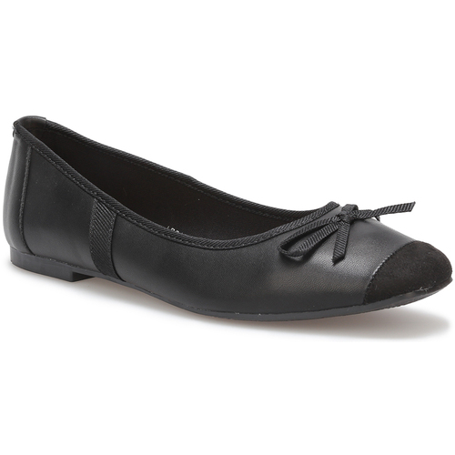 Pantofi Femei Balerin și Balerini cu curea La Modeuse 67978_P158308 Negru