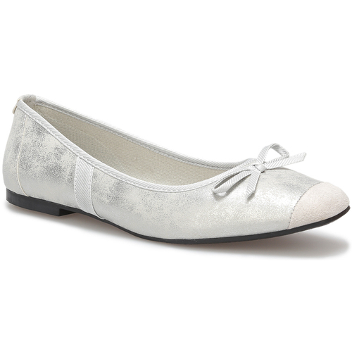 Pantofi Femei Balerin și Balerini cu curea La Modeuse 67980_P158319 Argintiu