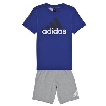 Îmbracaminte Băieți Echipamente sport Adidas Sportswear LK BL CO T SET Albastru / Gri