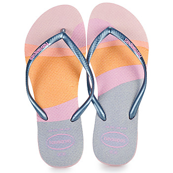 Pantofi Femei  Flip-Flops Havaianas SLIM PALETTE GLOW Albastru / Multicolor