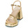 Pantofi Femei Sandale Wonders M5303 Auriu