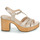 Pantofi Femei Sandale Wonders M-1024 Auriu