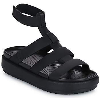Pantofi Femei Sandale Crocs BROOKLYN LUXE GLADIATOR Negru