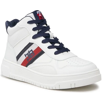 Tommy Hilfiger STRIPES HIGH TOP LACE-UP Alb