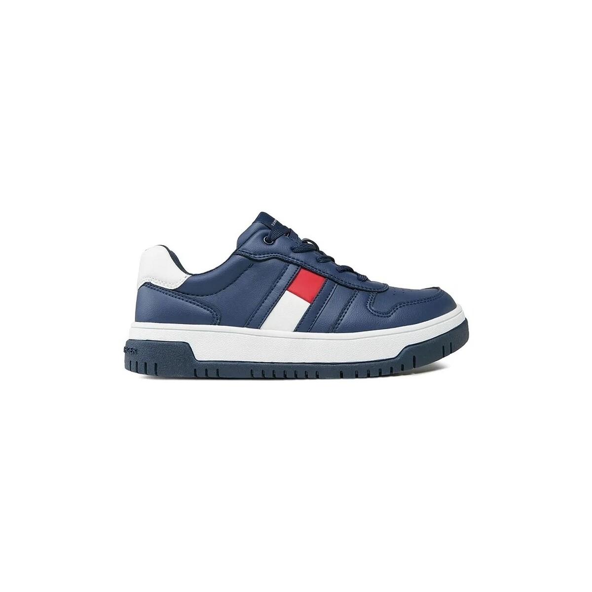 Pantofi Femei Sneakers Tommy Hilfiger FLAG LOW CUT LACE-UP SNEA albastru