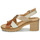 Pantofi Femei Sandale Pikolinos CANARIAS W8W Coniac / Auriu / Alb