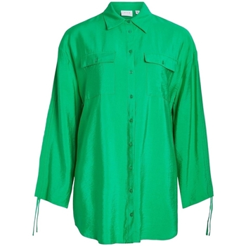 Îmbracaminte Femei Topuri și Bluze Vila Klaria Oversize Shirt L/S - Bright Green verde