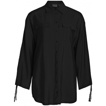 Îmbracaminte Femei Topuri și Bluze Vila Klaria Oversize Shirt L/S - Black Negru