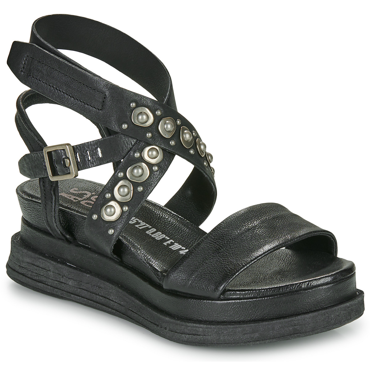 Pantofi Femei Sandale Airstep / A.S.98 LAGOS 2.0 STUD Negru