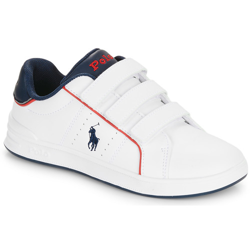 Pantofi Copii Pantofi sport Casual Polo Ralph Lauren HERITAGE COURT III EZ Alb / Albastru / Roșu