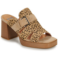 Pantofi Femei Papuci de vară Mam'Zelle SIMPLE Camel / Negru