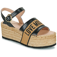 Pantofi Femei Sandale Love Moschino SANDAL JA16296I0I Negru / Bej