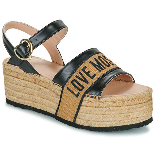 Pantofi Femei Sandale Love Moschino SANDAL JA16296I0I Negru / Bej