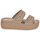 Pantofi Femei Papuci de vară Crocs Brooklyn Buckle LowWdg Bej