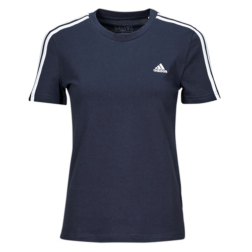 Îmbracaminte Femei Tricouri mânecă scurtă Adidas Sportswear W 3S T Albastru / Alb
