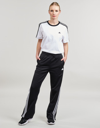 Îmbracaminte Femei Pantaloni de trening Adidas Sportswear W ICONIC 3S TP Negru / Alb