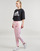 Îmbracaminte Femei Pantaloni de trening Adidas Sportswear W FI 3S SLIM PT Roz / Alb