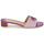Pantofi Femei Papuci de vară Lauren Ralph Lauren FAY LOGO-SANDALS-FLAT SANDAL Violet / Bej