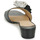 Pantofi Femei Papuci de vară Lauren Ralph Lauren FAY FLOWER-SANDALS-FLAT SANDAL Negru / Alb