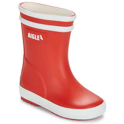 Pantofi Copii Cizme de cauciuc Aigle BABY FLAC 2 Roșu / Alb