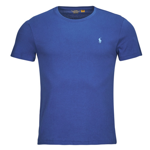 Îmbracaminte Bărbați Tricouri mânecă scurtă Polo Ralph Lauren T-SHIRT AJUSTE EN COTON Albastru