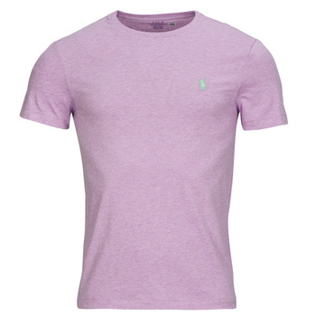 Îmbracaminte Bărbați Tricouri mânecă scurtă Polo Ralph Lauren T-SHIRT AJUSTE EN COTON Liliac / Pastel / Purple / Heather