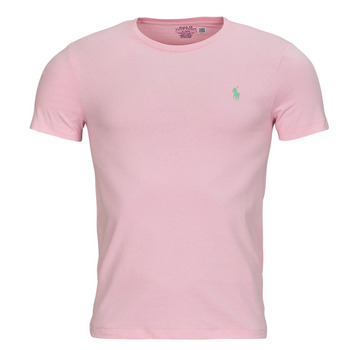 Îmbracaminte Bărbați Tricouri mânecă scurtă Polo Ralph Lauren T-SHIRT AJUSTE EN COTON Roz / Garden / Pink