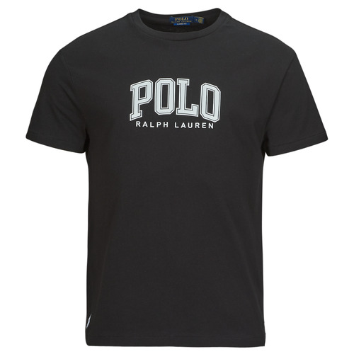 Îmbracaminte Bărbați Tricouri mânecă scurtă Polo Ralph Lauren T-SHIRT AJUSTE EN COTON SERIGRAPHIE POLO RALPH LAUREN Negru