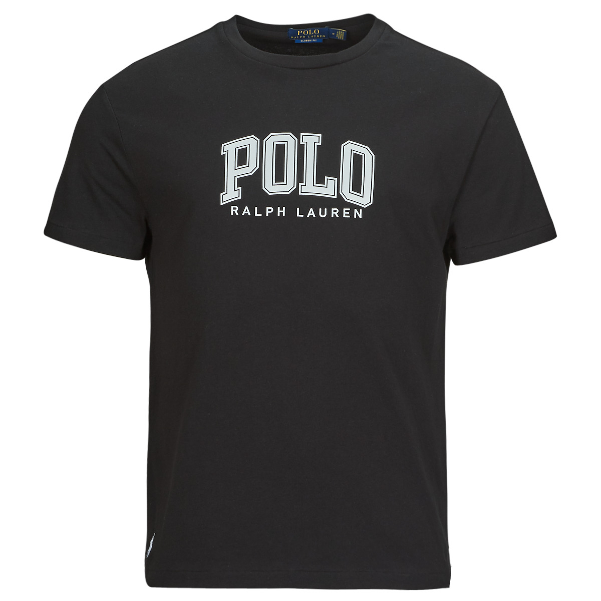 Îmbracaminte Bărbați Tricouri mânecă scurtă Polo Ralph Lauren T-SHIRT AJUSTE EN COTON SERIGRAPHIE POLO RALPH LAUREN Negru