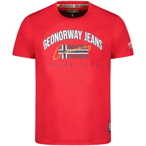 Îmbracaminte Bărbați Tricouri mânecă scurtă Geo Norway SX1052HGNO-RED roșu
